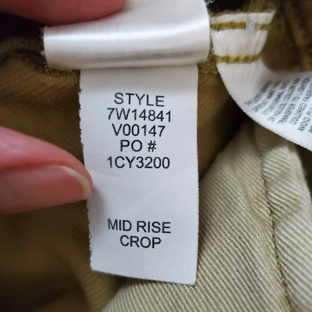 Lucky Brand Mid Rise Crop Wide Leg Jean Color Bronze Mist Size 30 - Picture 11 of 16